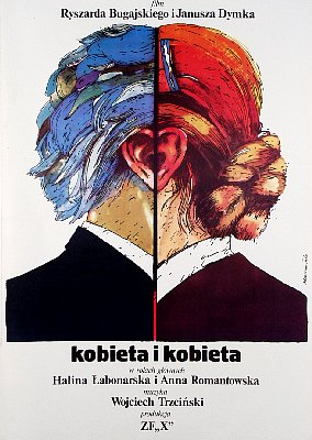 Plakat filmowy "Kobieta i kobieta"